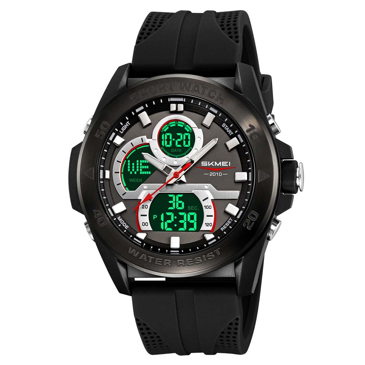 SKMEI - Reloj Hombre Skmei Racing Dual Digital 3 Horarios Multifunción 2486