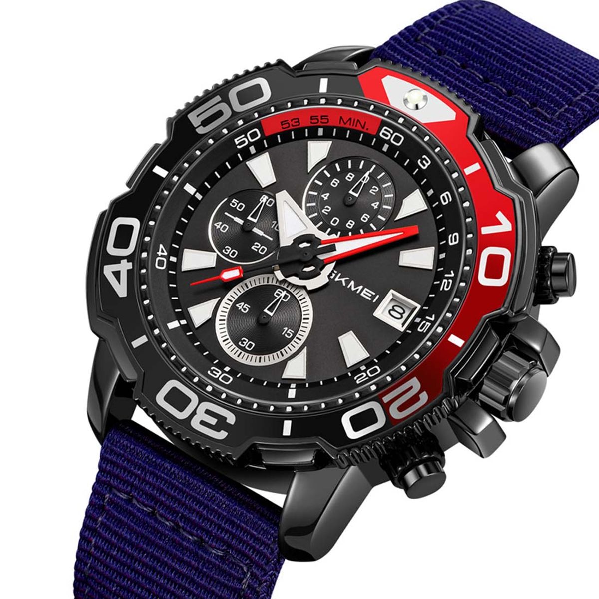 SKMEI - Reloj Hombre Skmei Adventure Analógico  Cronómetro Fecha Azul 9381