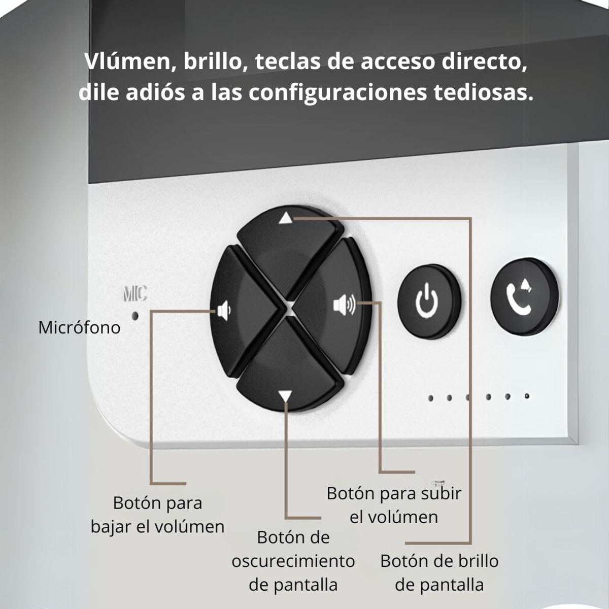 GENERICO - Timbre con Cámara HD y Pantalla Inalámbrica con Visión Nocturna y Audio