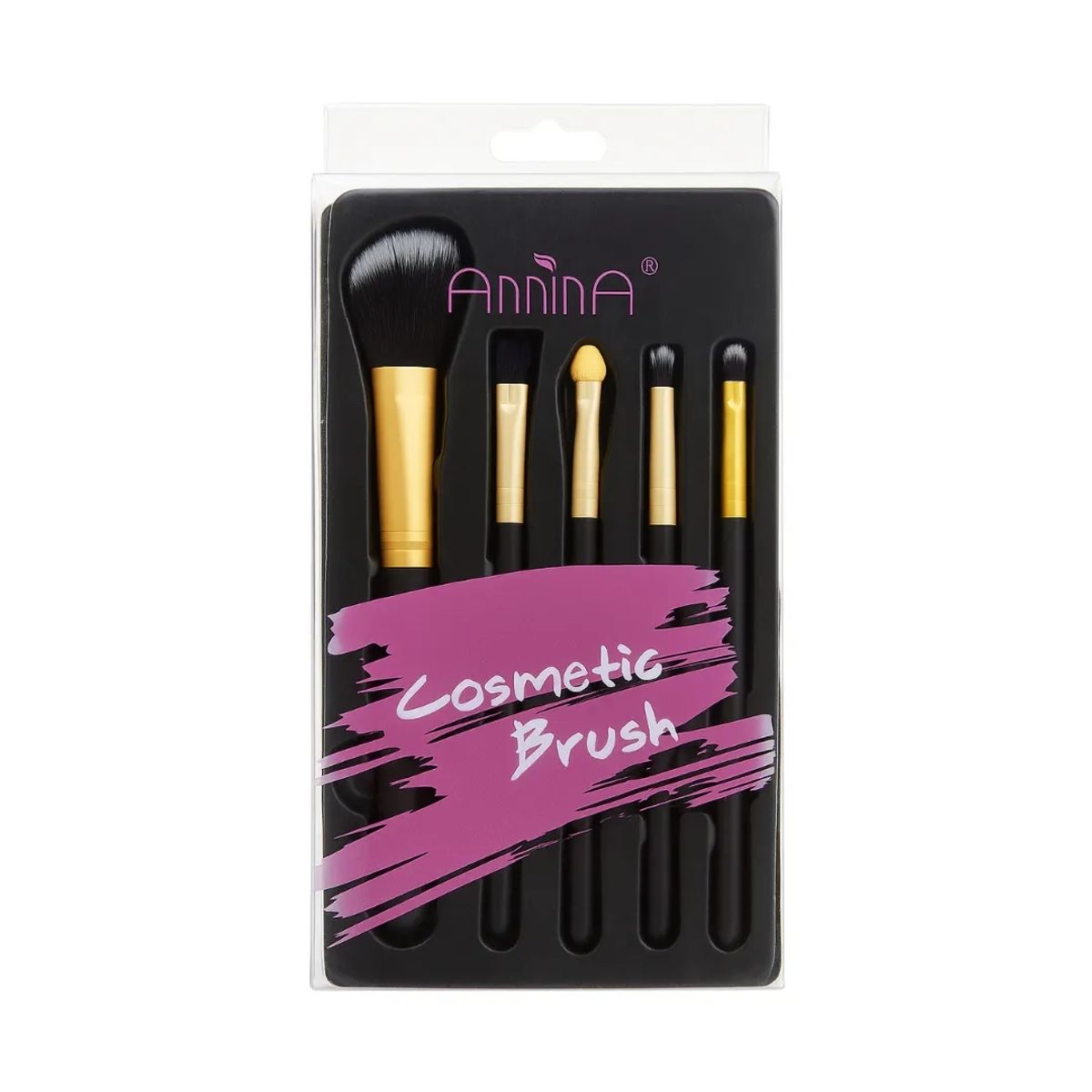 GENERICO - Set de Brochas Anina - Kit de Maquillaje 5pcs