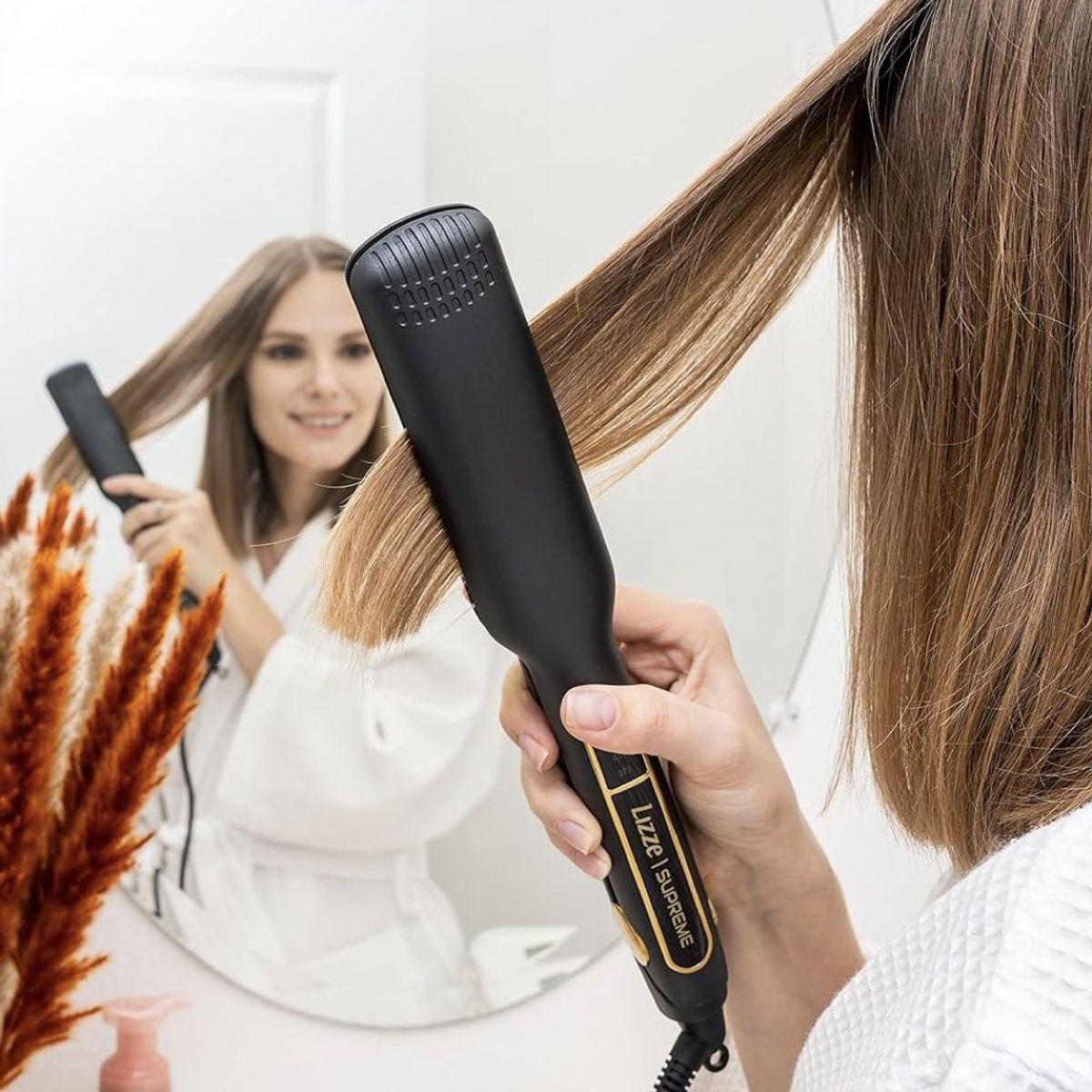 LIZZE - PLANCHA DE CABELLO LIZZE SUPREME 485F + CEPILLO JABALI CAYETANA