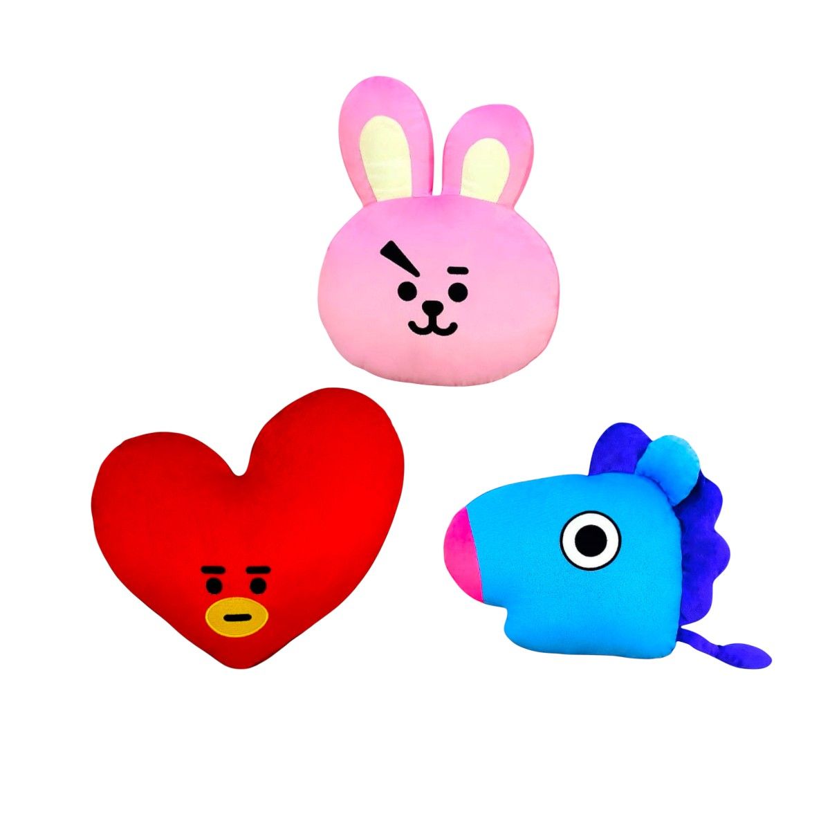 Pack 3 Almohada Cojín Bts Bt21 Tata Cooky Mang, marca GENERICO - Foto Principal