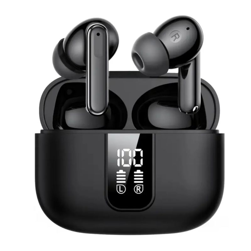 GENERICO - Audífonos Inalámbricos BT53 Reducción de Ruido ENC Negro