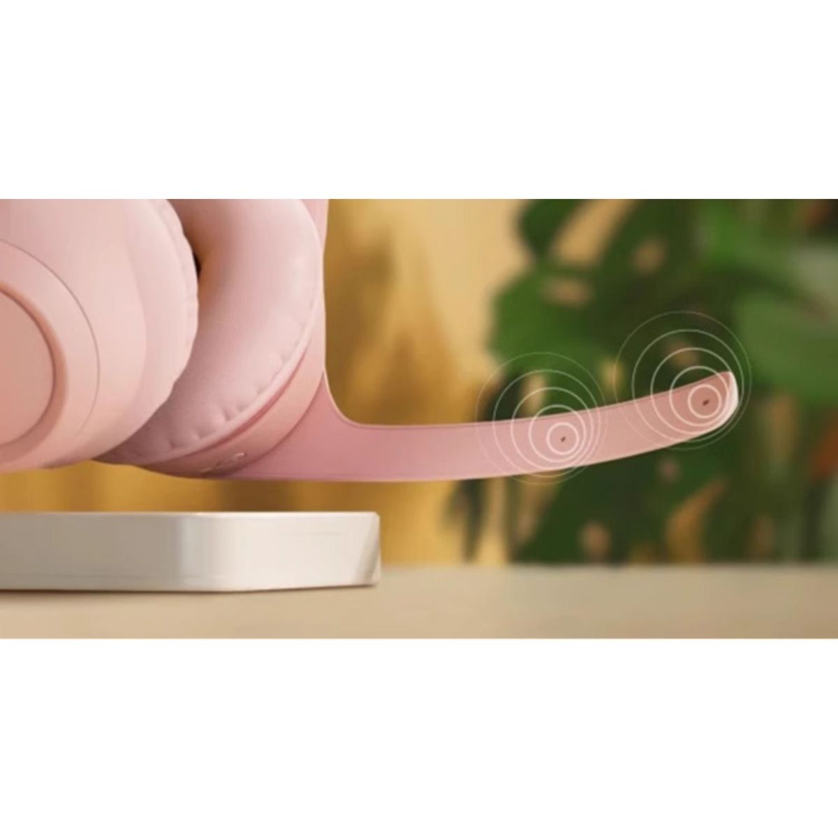 LOGITECH - Headset Sem Fio Logitech Zone 300 - Rosa