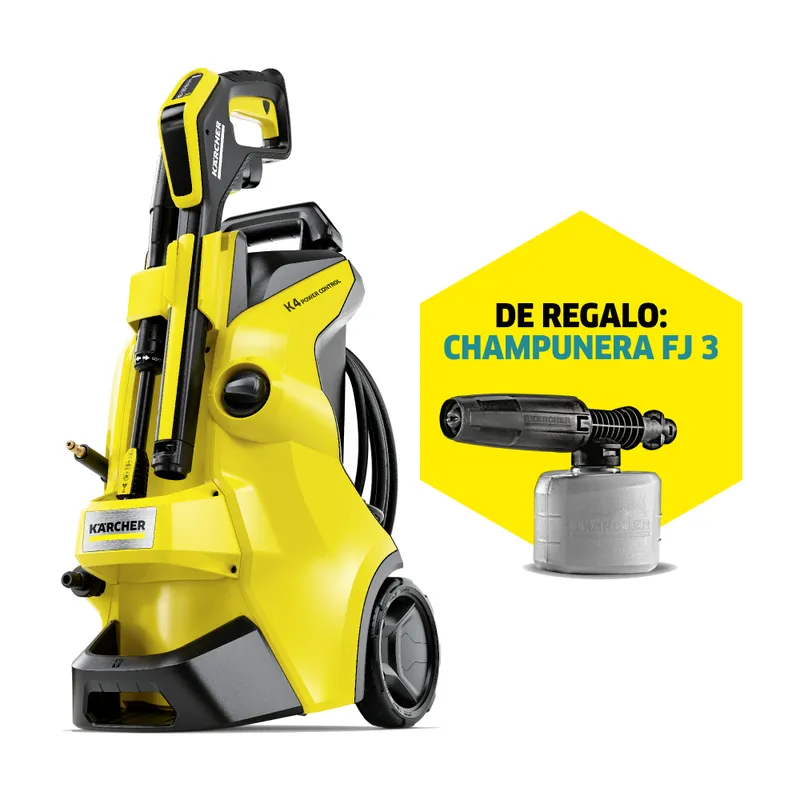 KARCHER - Pack Hidrolavadora K4 Power Control + Champunera FJ3