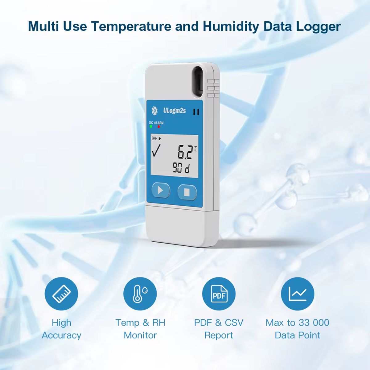 OEM - Data Logger USB Temperatura y Humedad Cadena de Frio Termohigrómetro - SIGMAWIT ULogm2s