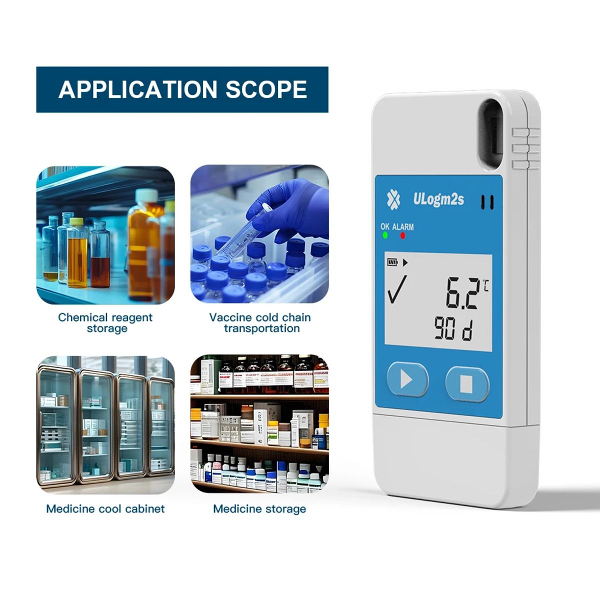 OEM - Data Logger USB Temperatura y Humedad Cadena de Frio Termohigrómetro - SIGMAWIT ULogm2s