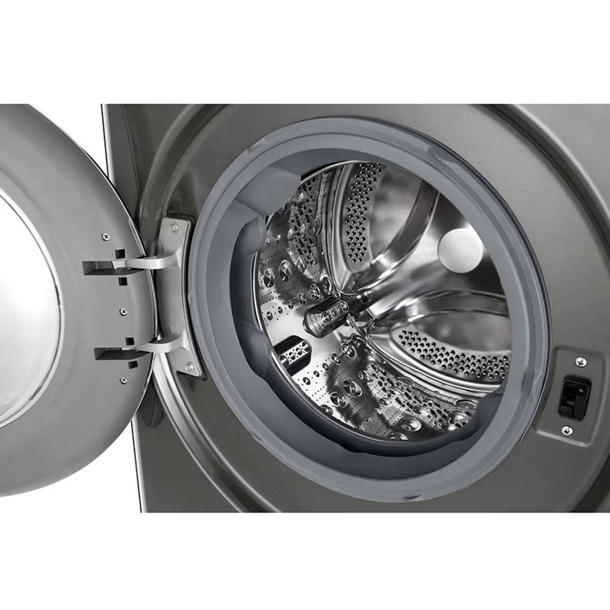 LG - Lavaseca LG 148 Kg Carga Frontal con AI DD Steam Wi-Fi WD14PVC4S6C Plateado