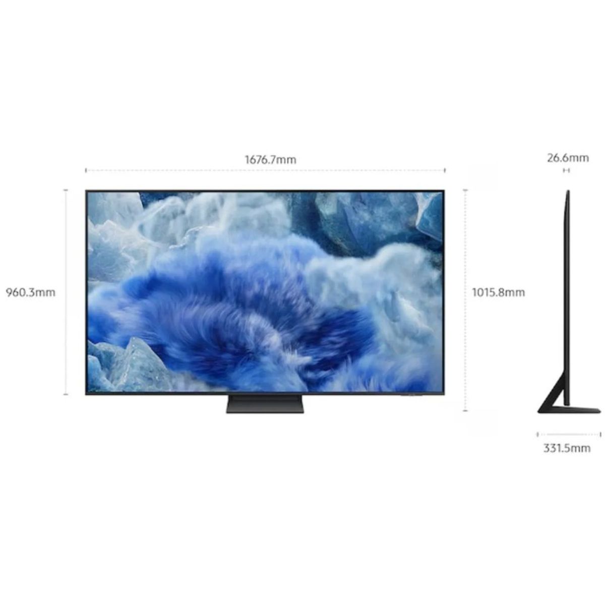 SAMSUNG - Televisor Samsung 75" 4K QLED Q8F VISION IA QN75Q8FAAGXPE - 2025 + Soundbar + Antena