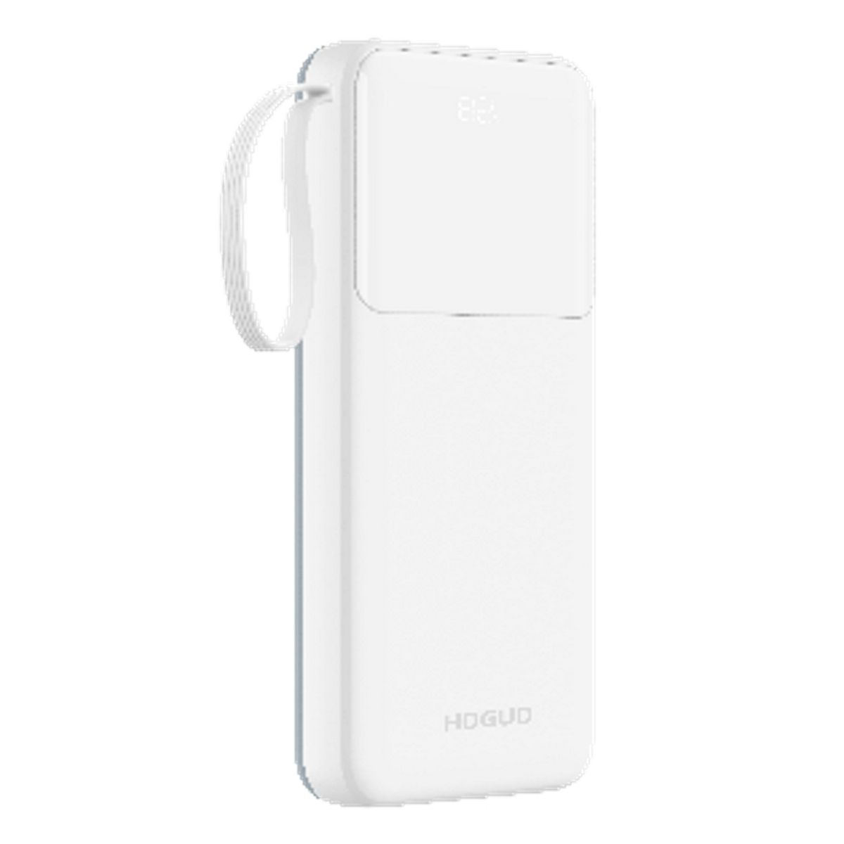 HOGUO - Hoguo - Power Bank 22,5 W LED Carga Rápida 10000mAh ccables - Blanco