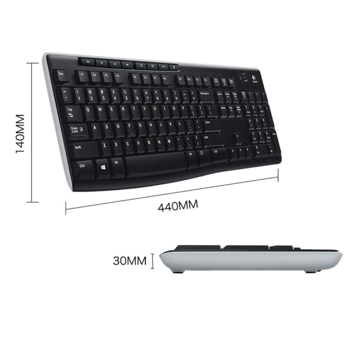 LOGITECH - Teclado Logitech K270 Inalámbrico NEGRO