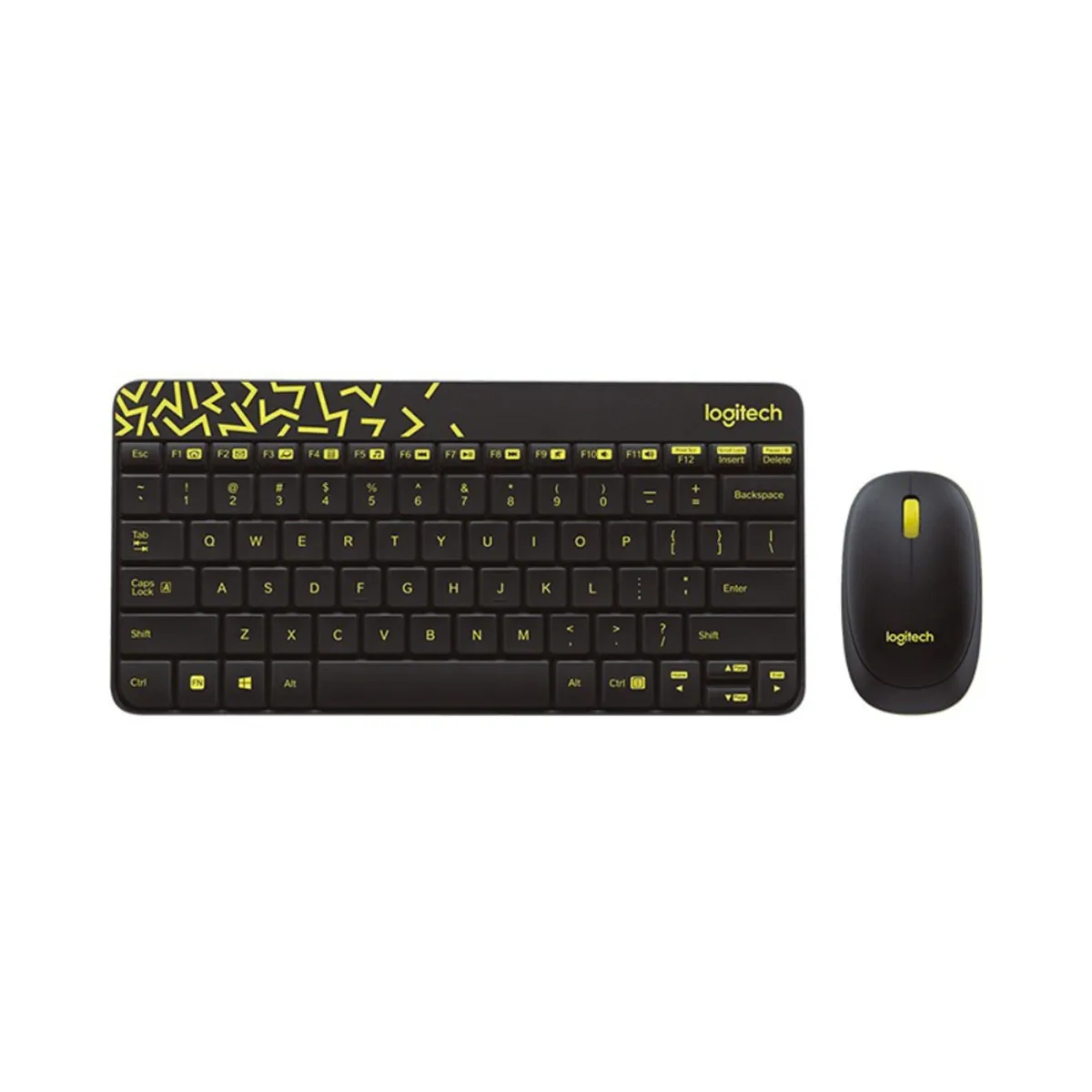 LOGITECH - Teclado y mouse inalámbricos Logitech MK240 Nano-Negro