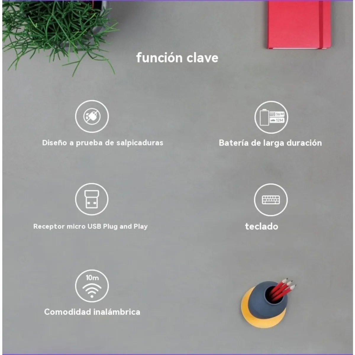 LOGITECH - Teclado y mouse inalámbricos Logitech MK240 Nano-Negro