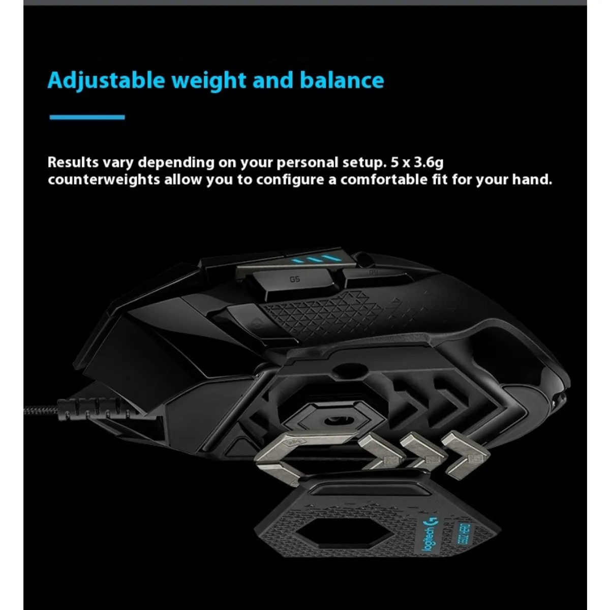 LOGITECH - Mouse Gamer Logitech G502-Negro