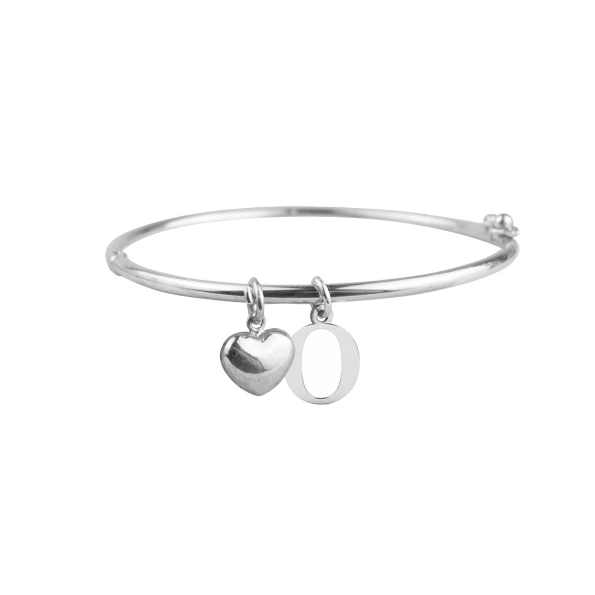 CLEO JOYAS & ACCESORIOS - Puñera Inicial O Corazón Plata