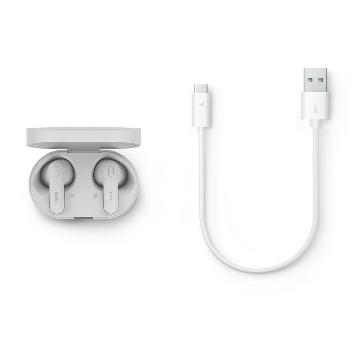 PHILIPS - AUDIFONO CON MICROFONO PHILIPS TAT1138WT BT USB-C BLANCO