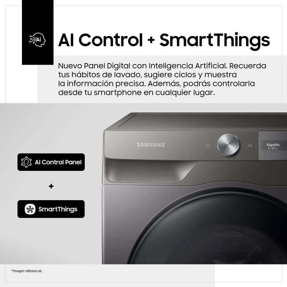 SAMSUNG - Lavaseca Samsung Al Control 125kg - WD12T704DBNPE