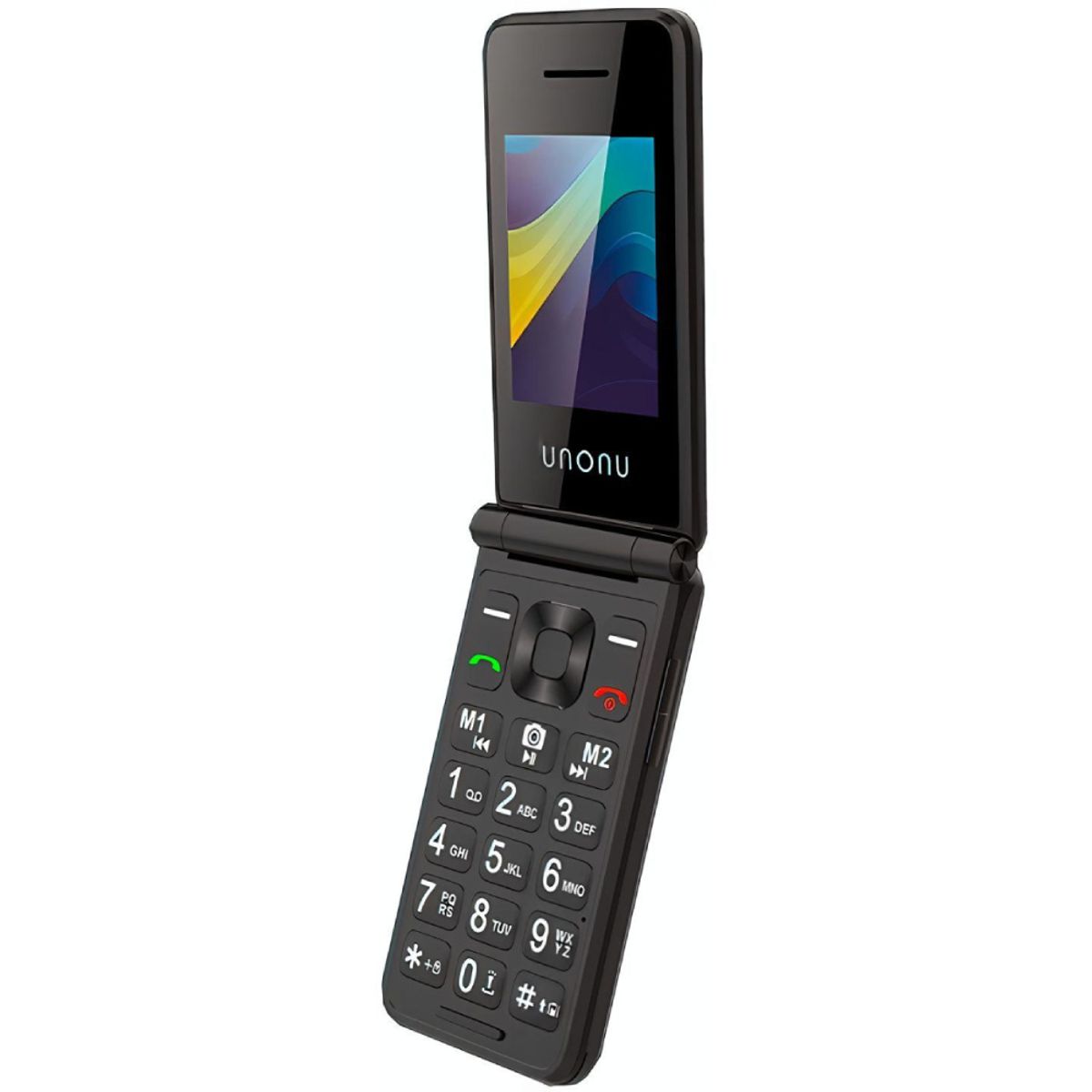 UNONU - Celular Unonu Volt Flip 4G Dual SIM Teléfono Tapa Pantalla Y radio