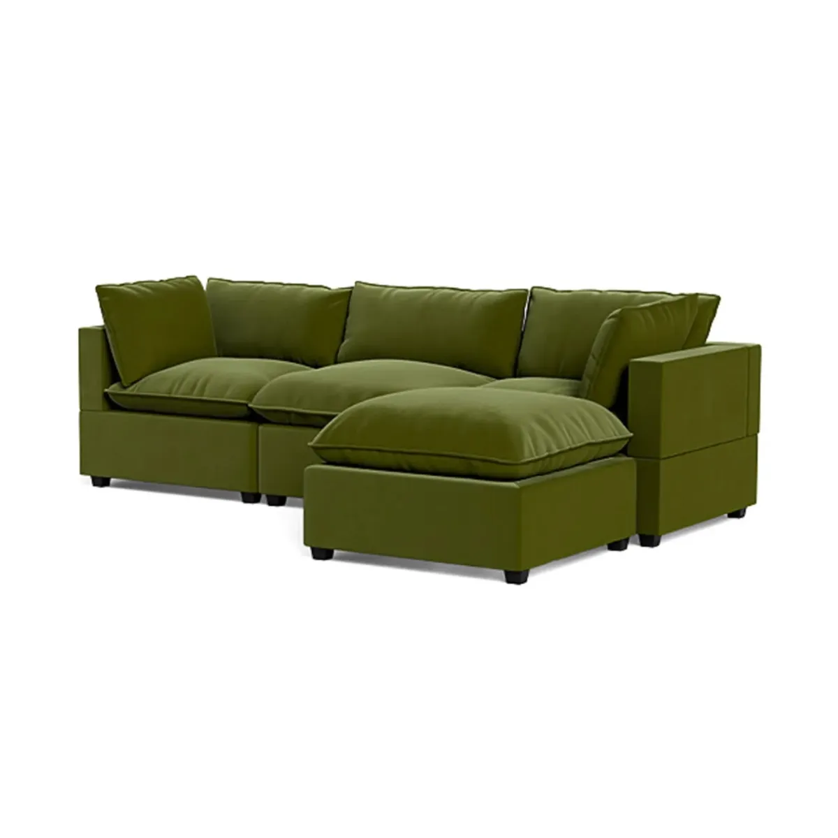 GENERICO - Sofá 3 Cuerpos Rennes + Banqueta de Regalo