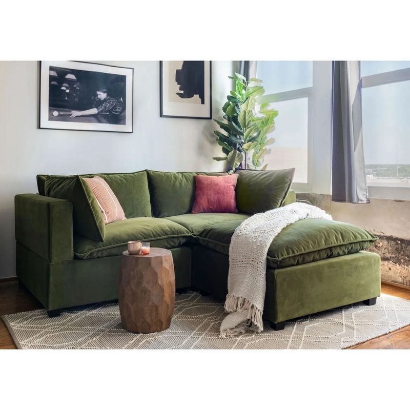 GENERICO - Sofá 2 Cuerpos Rennes + Banqueta de Regalo