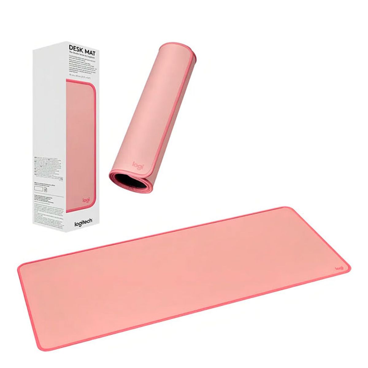LOGITECH - Logitech Desk Mat XL Rosa 956-000048 Alfombrilla Grande Antideslizante