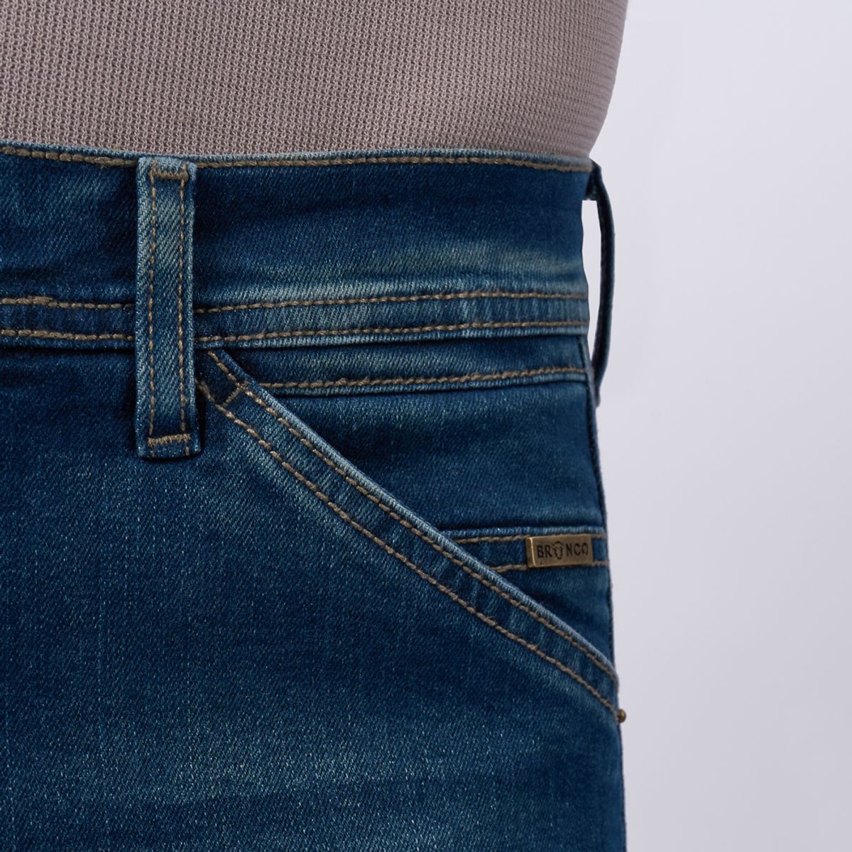 BRONCO - JEAN CARGO BRONCO HOMBRE REGULAR - LALEY-R DENIM CONFORT