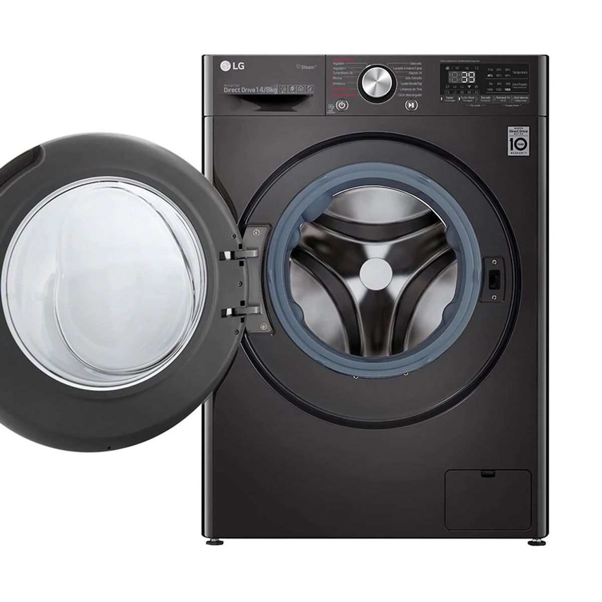 Lavaseca LG de Carga Frontal 14 Kg de Lavado y 08 Kg de Secado WD14BVC2S6C Negro acero, marca LG - Foto 2