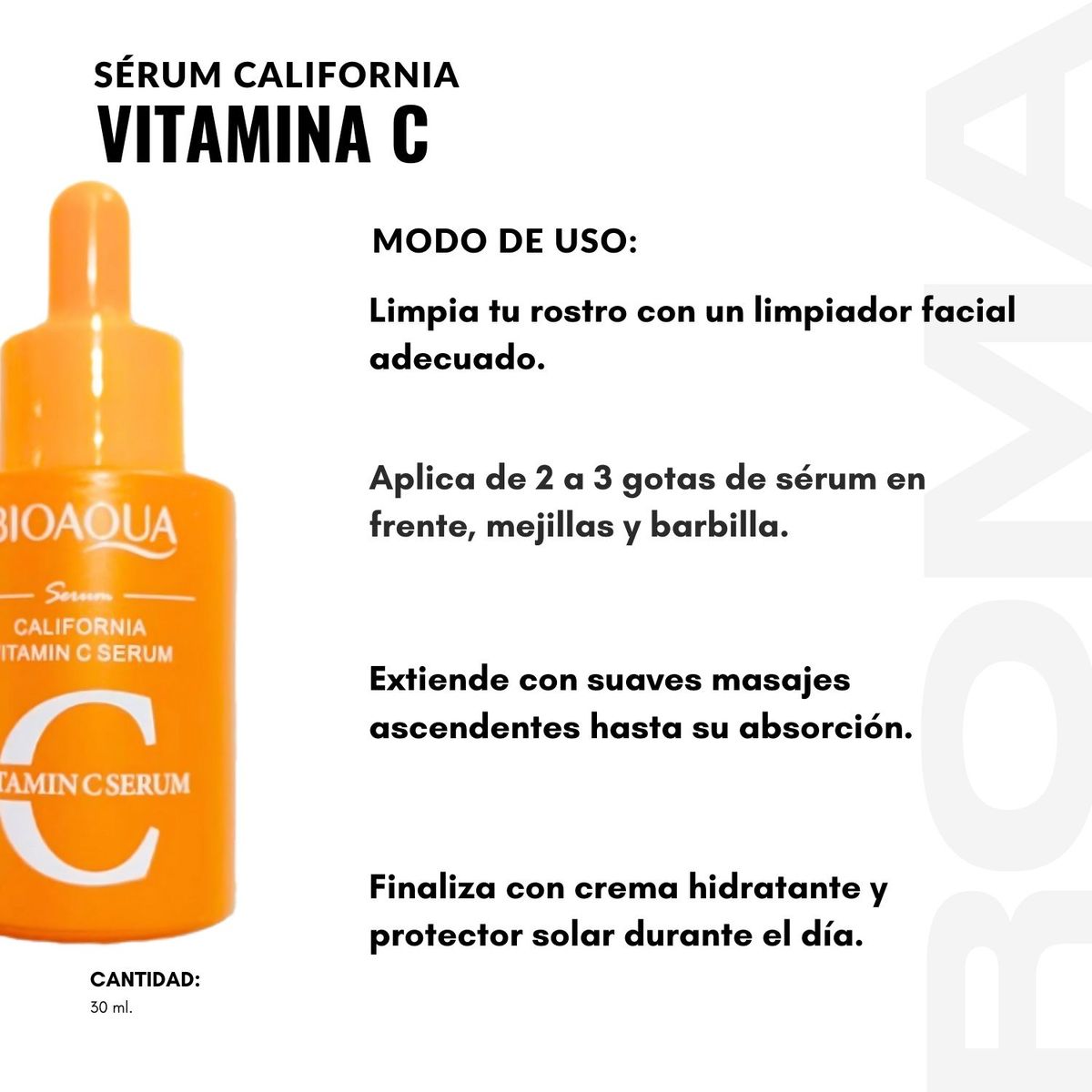 BIOAQUA - SÉRUM CALIFORNIA VITAMINA C 30ML BIOAQUA