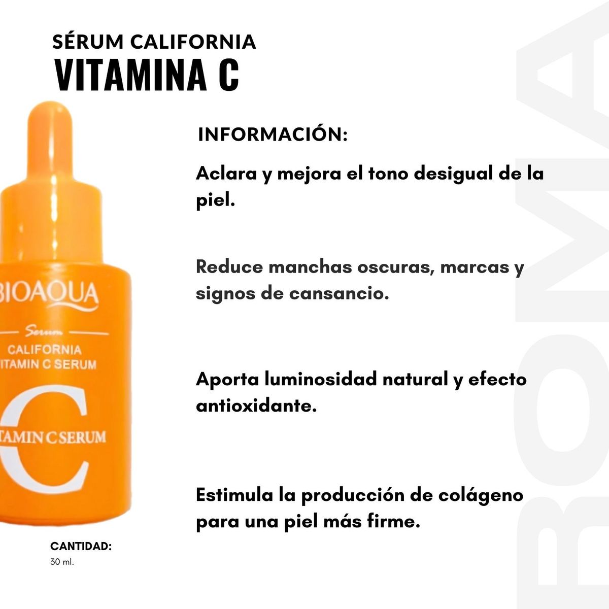 BIOAQUA - SÉRUM CALIFORNIA VITAMINA C 30ML BIOAQUA