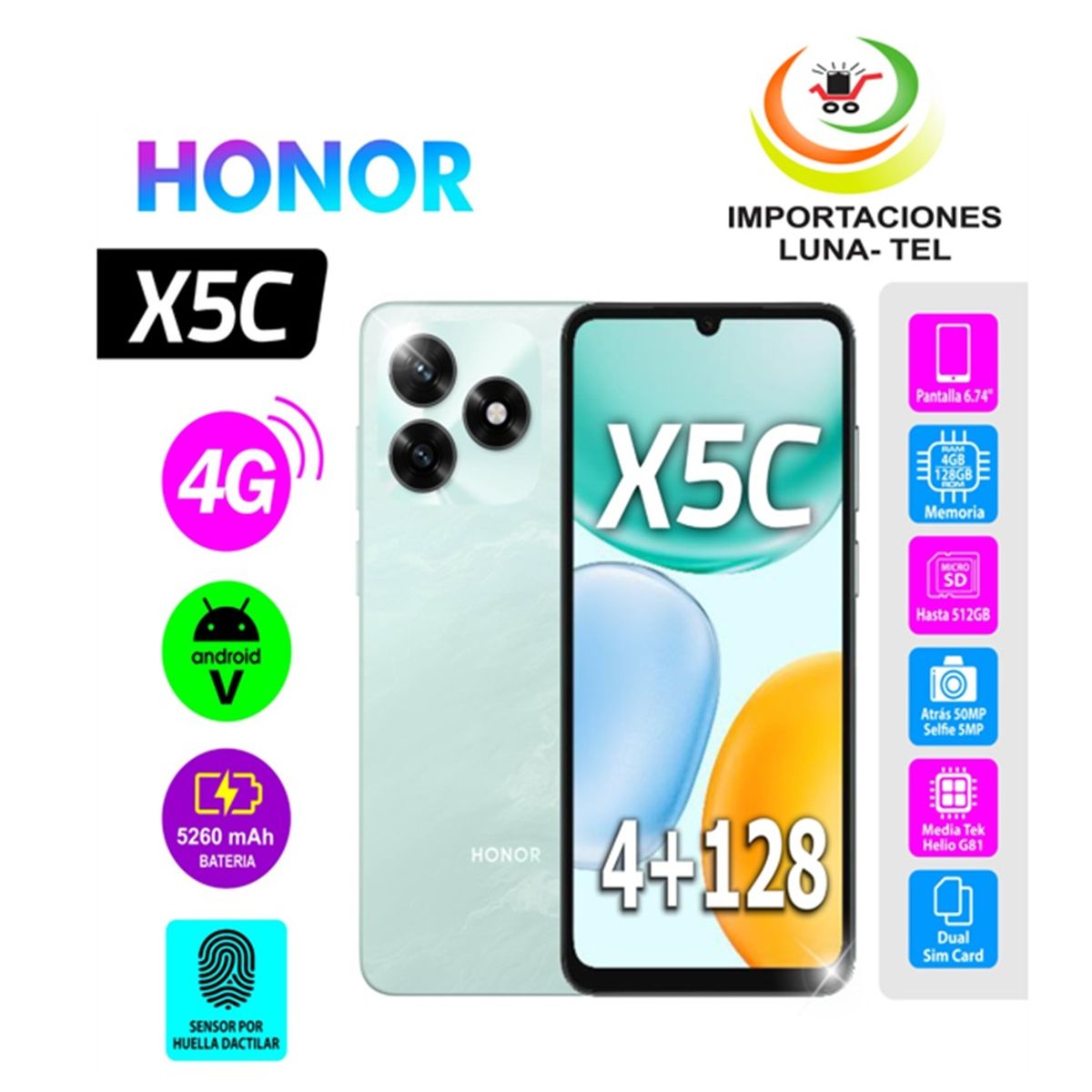 HONOR - HONOR X5C AZUL 4RAM Y 128GB