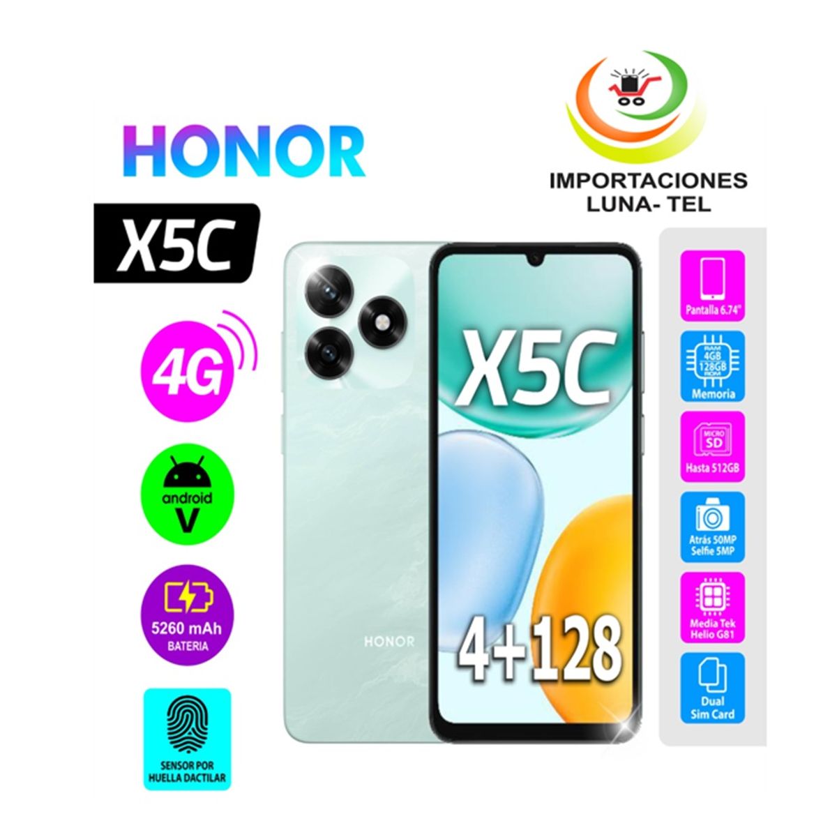 HONOR - HONOR X5C AZUL 4RAM Y 128GB
