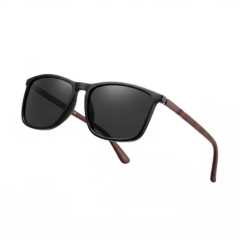 GENERICO - Lentes de sol Polarizados Unisex uv400 Verano negro marron