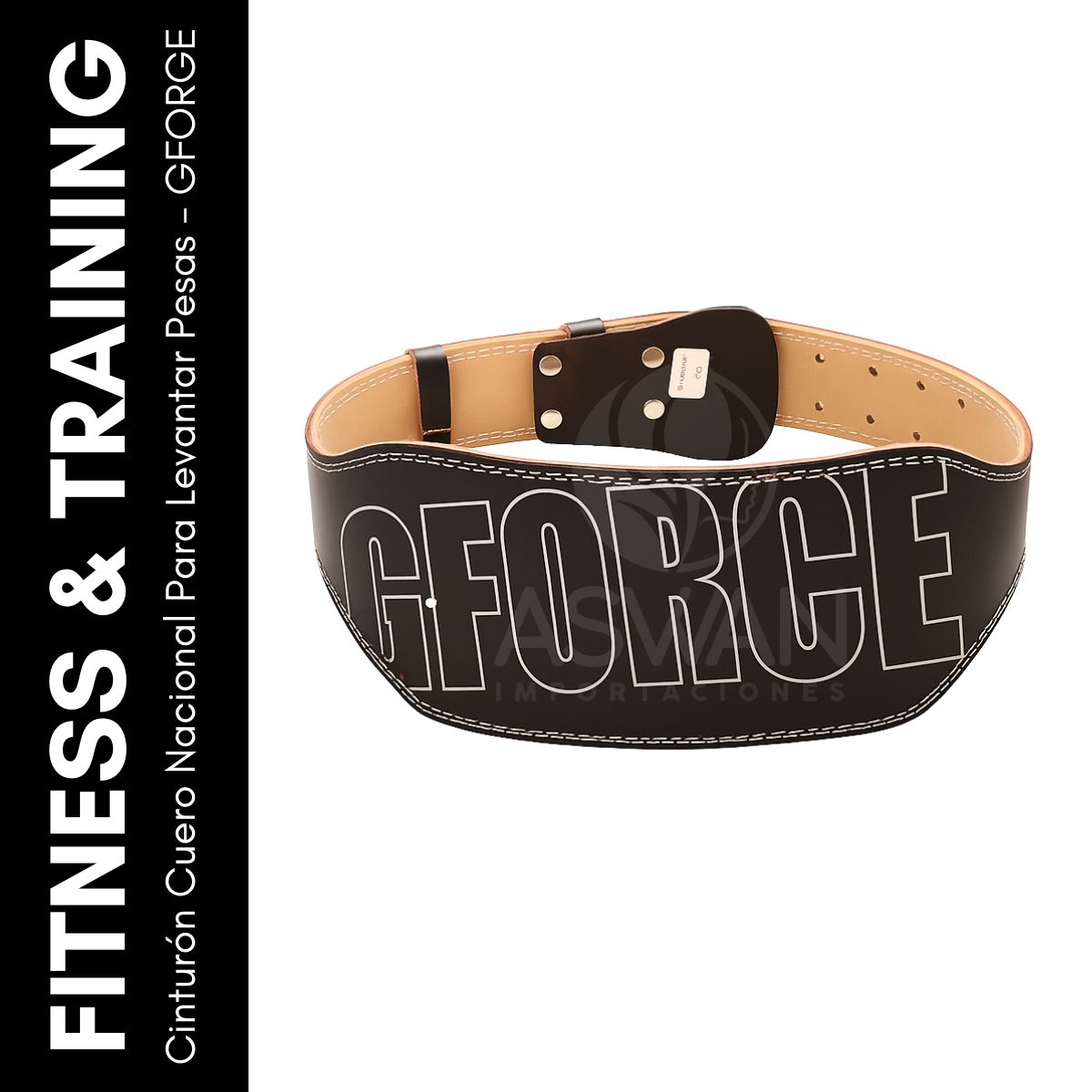 GENERICO - Cinturón Cuero Nacional Para Levantar Pesas - GFORGE