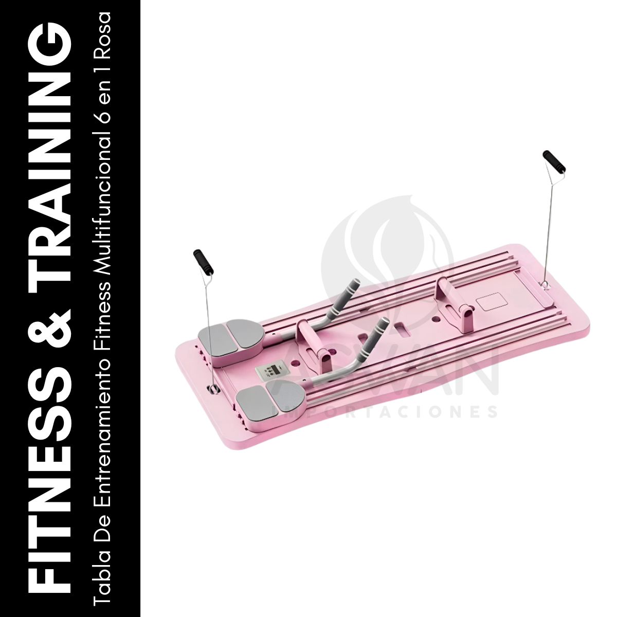 GENERICO - Tabla De Entrenamiento Fitness Multifuncional 6 en 1 Rosa