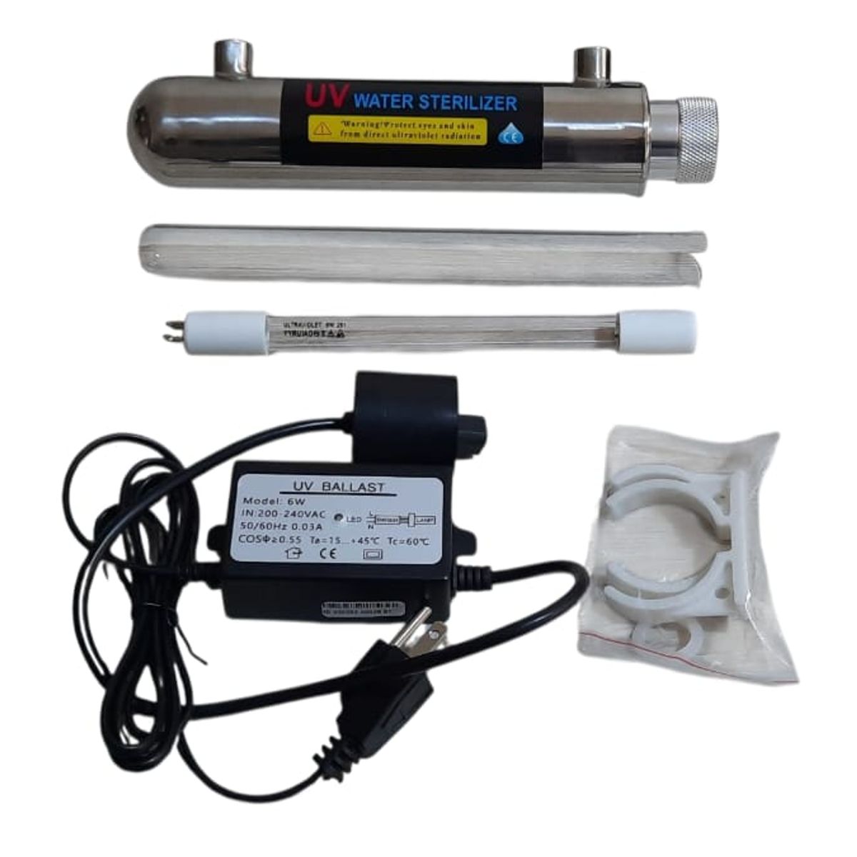 GENERICO - EQUIPO UV, 0.5 GPM, 6W, CONEXION 1/4"