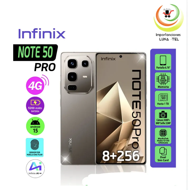 INFINIX - INFINIX NOTE 50 PRO 8RAM Y 256GB