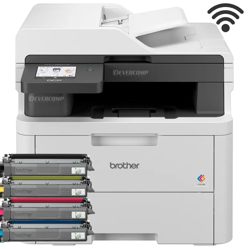 BROTHER - Impresora Brother DCP-L3560CDW Multifuncional Laser Color Wifi