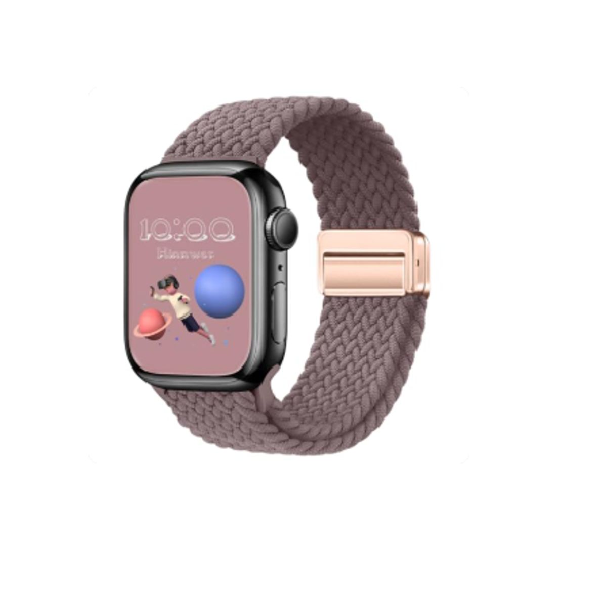 GENERICO - Correa Elastic Glam para Apple Watch 49mm - Púrpura