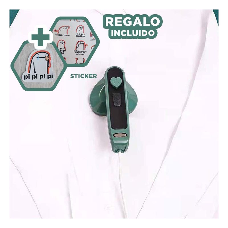 GENERICO - Pack12 Prensa Miniatura en Corazon Verde Y+Regalo Stickers