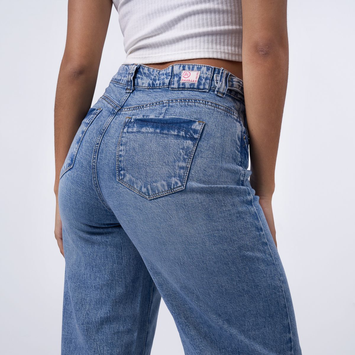 MACHINE - JEAN MACHINE MUJER BALLOON - BANE B DENIM STRECH