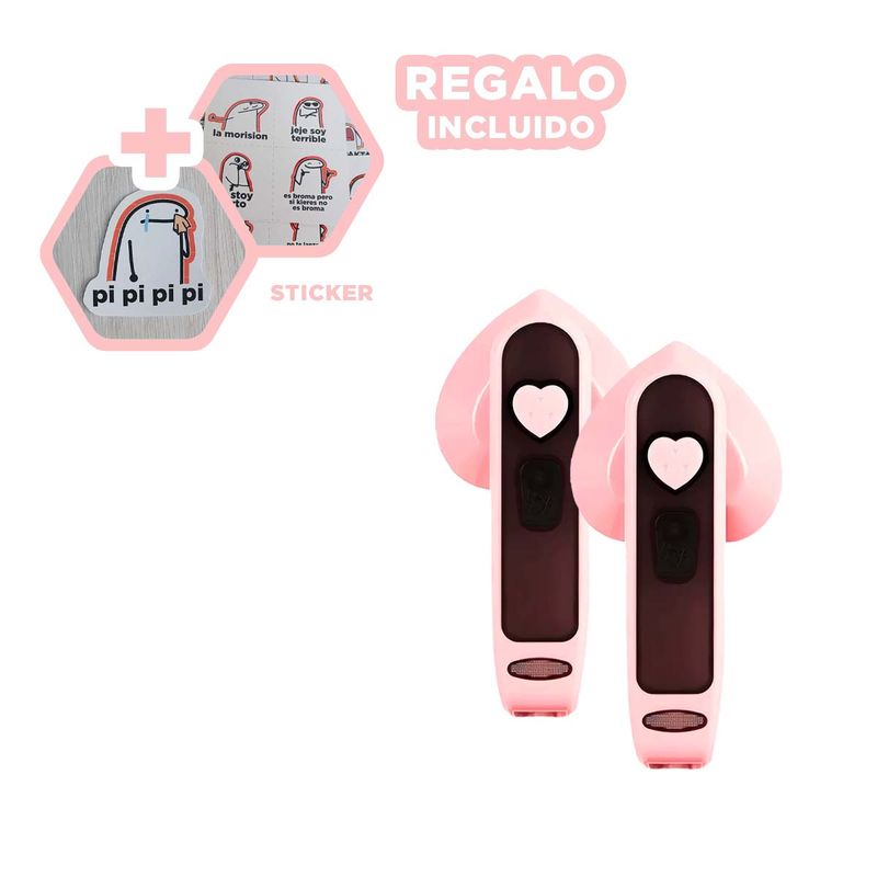 GENERICO - Pack6 Prensa Mini para Ropa en Rosado Y+Regalo Stickers