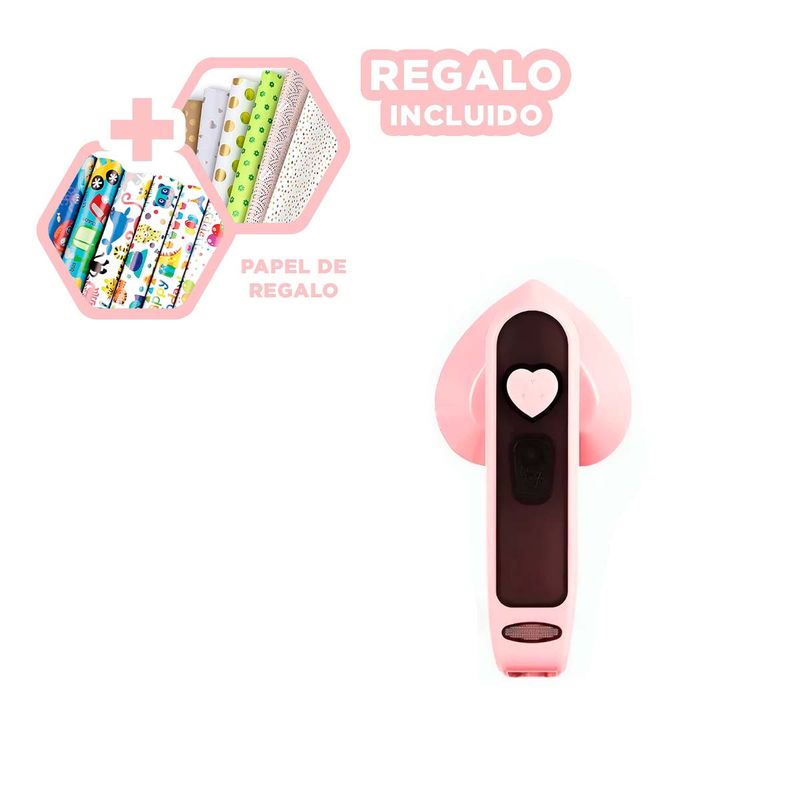GENERICO - Pack12 Alisador Calentador en Corazon Rosa Y+Papel de Regalo