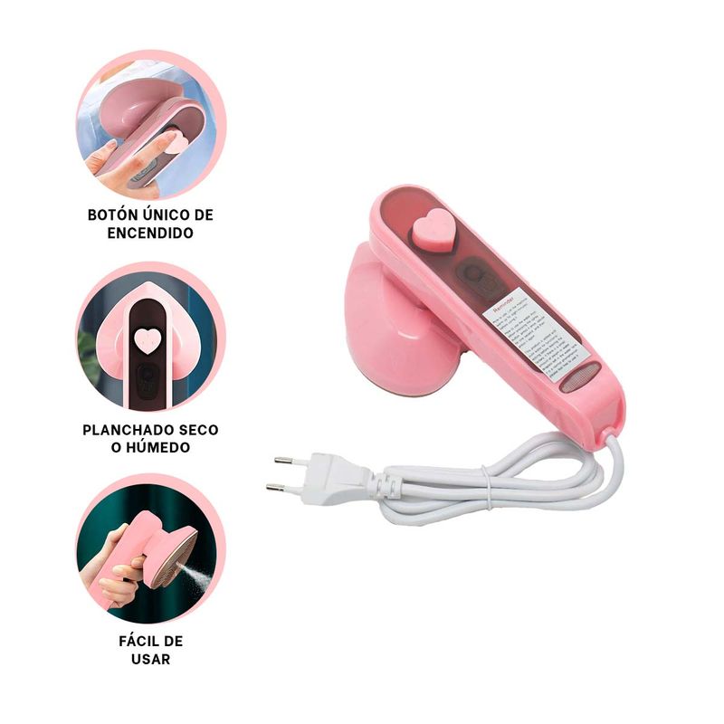 GENERICO - Pack12 Prensa Miniatura en Corazon Rosado Y+Regalo Stickers