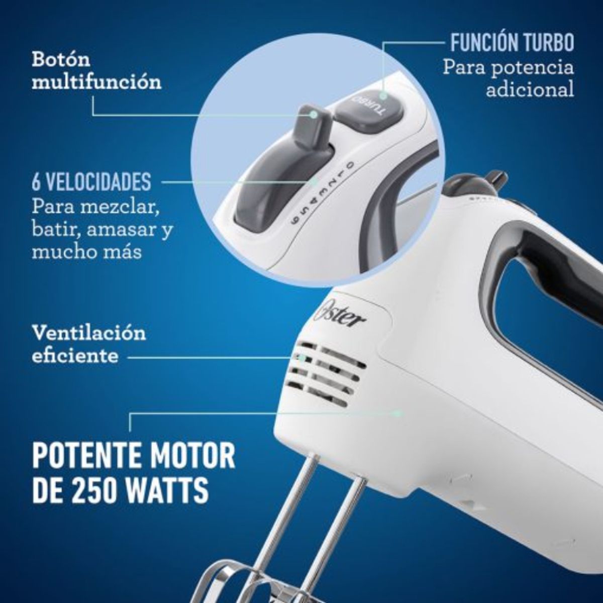OSTER - Batidora Oster 6 velocidades FPSTHM3532053