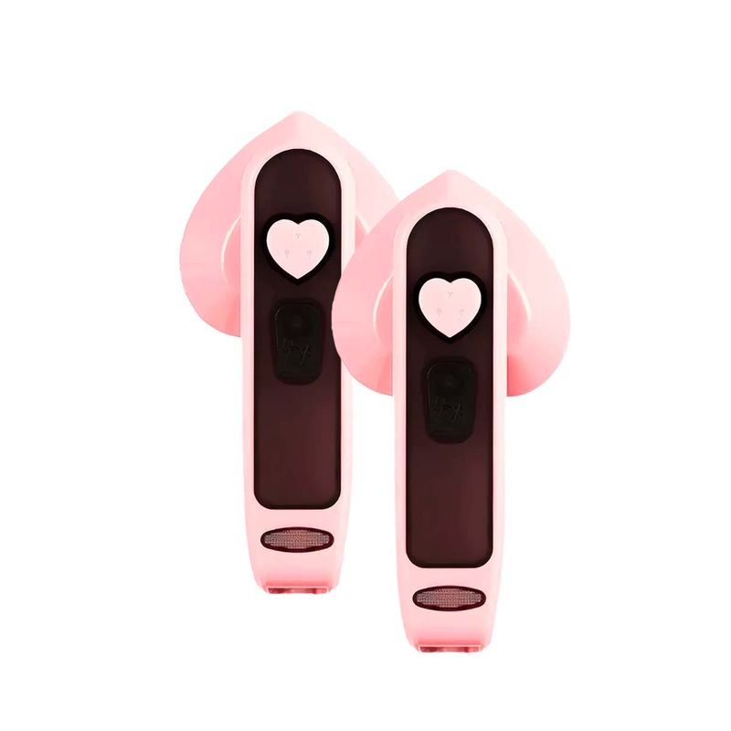 GENERICO - Plancha Portatil en Corazon Rosado Y+Regalo Stickers