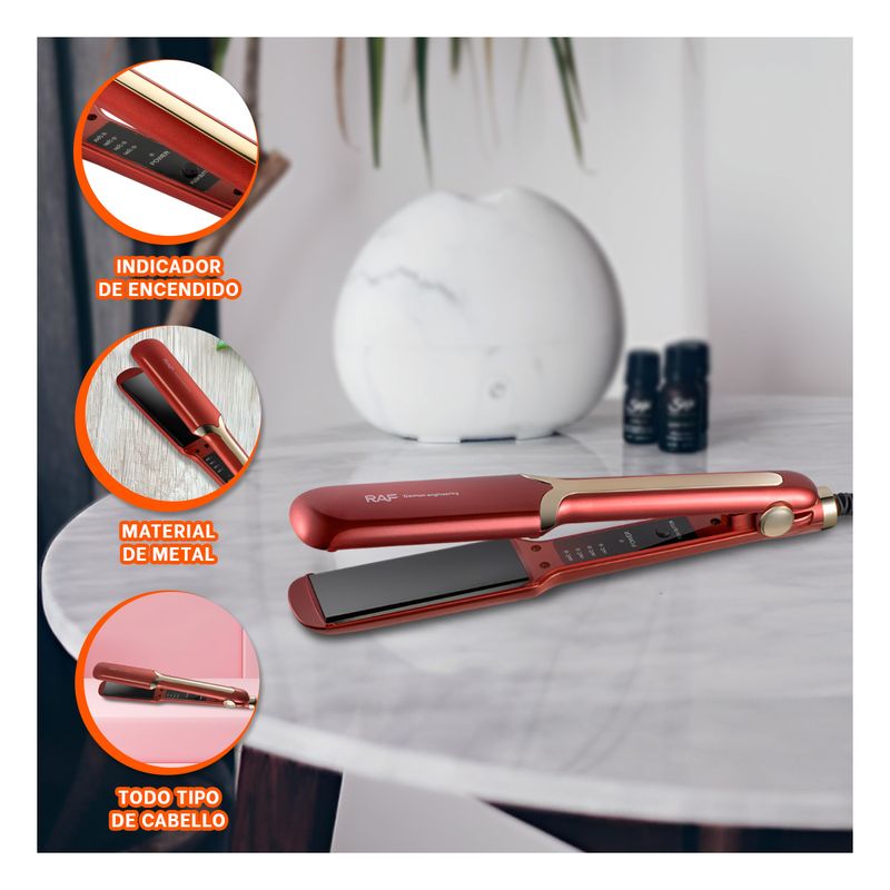 GENERICO - Pack4 Styler para Peinados en Rojo Y+Papel de Regalo