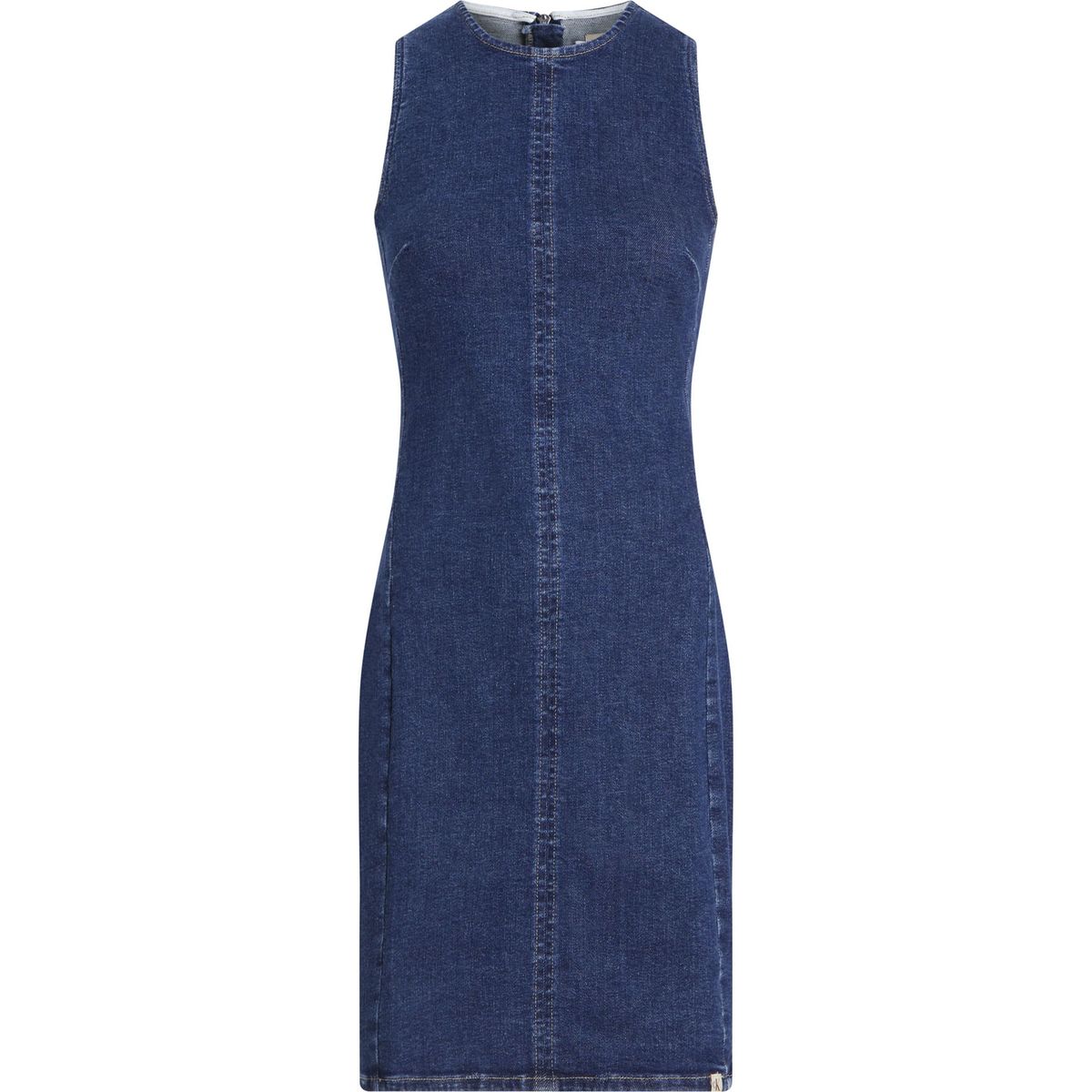 CALVIN KLEIN - VESTIDO MINI COLUMN DENIM DRESS