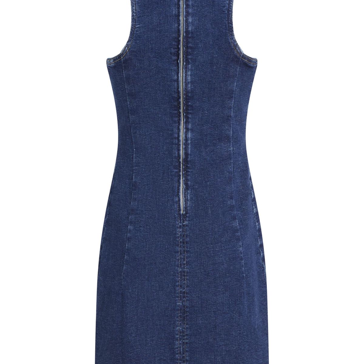 CALVIN KLEIN - VESTIDO MINI COLUMN DENIM DRESS