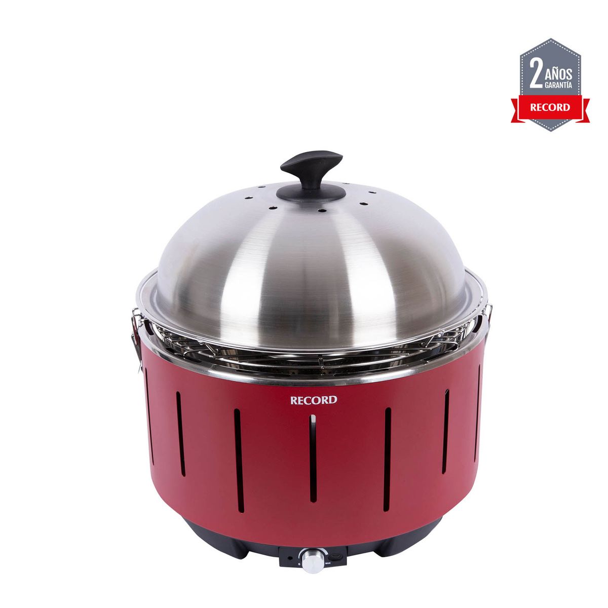 RECORD - Parrilla a Carbón Portátil Fast Grill Rojo