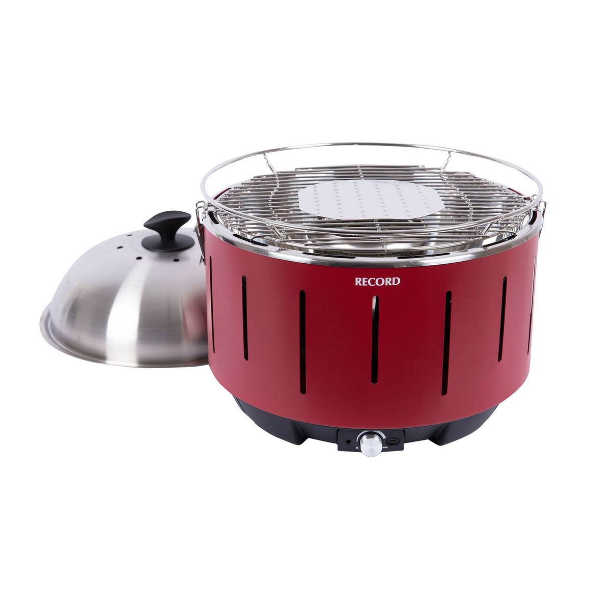 RECORD - Parrilla a Carbón Portátil Fast Grill Rojo